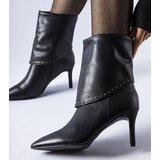 Gemre Black insulated stiletto ankle boots Cipresso | Shoptok.si