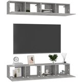 TV ormarići 4 kom boja betona 80 x 30 x 30 cm konstruirano drvo | shoptok.hr