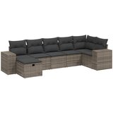Maison Chic Seti vrtnega pohištva - Vrtna garnitura - Vrtni pohištvo set 7-delna z blazinami siv poli ratan, (21803442) | Shoptok.si