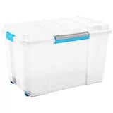 Box kutija za pohranjivanje Scuba XL (D x Š x V: 73,5 x 44,5 x 46 cm, Plastika, Prozirno, S kotačićima)