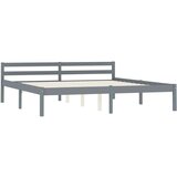  Posteljni okvir siv iz trdne borovine 180x200 cm, (20606282) | Shoptok.si