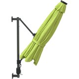  Zidni suncobran s LED svjetlima svjetlozeleni 290 cm | Eponuda.ba