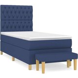  S oprugama i madracem plavi 90 x 200 cm od tkanine | shoptok.hr