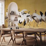  Foto tapeta - Japanese cranes - a flock of birds against a golden background based on a painting by Ishida Yūtei 300x210 | shoptok.hr