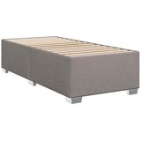 Boxspring krevet s madracem Sivosmeđa 80 x 200 cm Tkanina - Sivosmeđa 80 x 200 cm Dizajn s rombovima | shoptok.hr