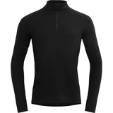 Devold Duo Active Merino 205 Zip Neck Man Black M Termo spodnje perilo