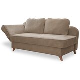 Miuform Smeđe-siva ležaljka od samta (s lijevim kutom) Chic Charlotte – | shoptok.hr