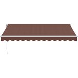 Tenda na automatsko uvlačenje s LED smeđa 350 x 250 cm | Eponuda.com