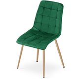  SPLIT stolica - zeleni baršun / noge od hrasta x 2 | shoptok.hr