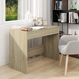 Maison Chic Pisalna miza - pisarniška miza - Računalniška miza sonoma hrast 101x50x76,5 cm iverna plošča, (21785142) | Shoptok.si