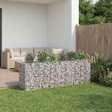  Gabionski uzdignuti krevet 2 pcs Srebrno 250 x 50 x 80 cm | Eponuda.com
