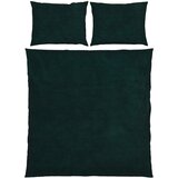 Esposa posteljnina 200/200 cm žamet, plišast material temno zelena | Shoptok.si