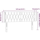  Posteljno vzglavje črno 147x16x78/88 cm žamet, (20793789) | Shoptok.si
