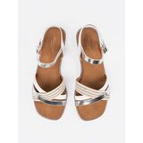 Sergio Leone Women's white flat sandals by | shoptok.hr