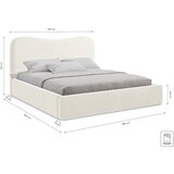 Makamii Svijetlo sivi tapecirani bračni krevet s prostorom za odlaganje s podnicom 160x200 cm Kahai – | shoptok.hr