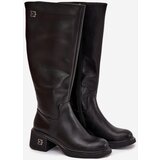 VINCEZA Leather Women's Boots Low Heel Insulated Cijene