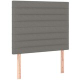 vidaXL Box spring postelja z vzmetnico temno siva 100x200 cm blago | Shoptok.si