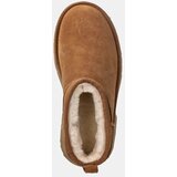 Ugg Čizme za snijeg od brušene kože Classic Ultra Mini New Heights za žene, boja: smeđa, 1158311-CHE | shoptok.hr