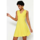 Trendyol Dress - Yellow - Skater Cene'.'