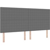 LED glava kreveta Svijetlo siva 200 cm Kordura tekstil | Eponuda.com