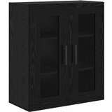  Highboard 2 pcs Crni hrast Inženjerska drva i staklo | Eponuda.com