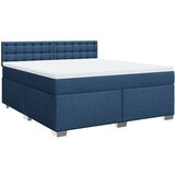 vidaXL Krevet s oprugama i madracem plavi 180x200 cm od tkanine | shoptok.hr