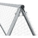  Kokošnjak srebrn 400x100x190 cm pocinkano jeklo | Shoptok.si