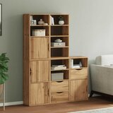 vidaXL Stranska omarica 5 kosi "ODDA" 40x24x79 cm trdna borovina | Shoptok.si