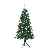 vidaXL Kotično umetno božično drevo Zelena 150 cm PVC in kovina | Shoptok.si