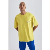 DEFACTO Oversize Fit Crew Neck Printed T-Shirt