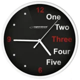 Prague White Mechanical Clock Round Black, White