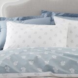 Bianca Bela/modra bombažna podaljšana posteljnina za zakonsko posteljo 230x220 cm Esme Floral – | Shoptok.si