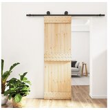 vidaXL Drsna vrata s kompletom vodil 70x210 cm trdna borovin Cene