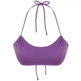 Trendyol Bikini Top - Purple - Plain