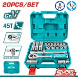 Total 20-dijelni set alata nasadnih ključeva 1/2" BIG 3,1kg/ INDUSTRIAL (THT121201) | shoptok.hr
