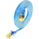 9120042360168 RJ45 omrežni kabel\, Patch kabel CAT 6a U/FTP 0.50 m modra 1 kos, (20419887)