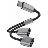 adapter USB-C na 2x USB-A ženski