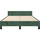  Okvir za krevet s uzglavljem tamnozeleni 120x200 cm baršunasti | shoptok.hr