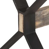  Blagovaonski stol 180 x 90 x 76 cm od grubog drva manga | shoptok.hr