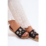 Boto Women's Sandals With Golden Buckles On Platform Black Rigasta | ePonuda.com