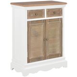  The Living Store Komoda iz trdnega lesa 60x30x80 cm bela - Komoda, (21445049) Cene