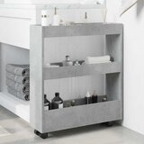  Uska kolica za pohranu s 3 razine boja betona konstruirano drvo | shoptok.hr