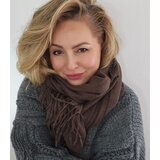 Pri Scarf Thick scarf tassels single color warm soft 200x70 cm | shoptok.hr