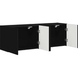 TV zidni ormar 2 pcs Crna 59,5 x 31 x 40 cm Konstruirano drvo | Eponuda.com