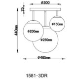 Globo Joel Okrugla stropna svjetiljka (60 W, Ø x V: 25 x 44 cm) | shoptok.hr
