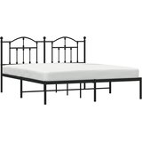  Metalni okvir za krevet s uzglavljem crni 180x200 cm | Eponuda.ba