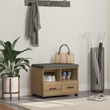  Klupa za cipele s jastučićem Hrast artisan 60 x 38 x 46 cm | shoptok.hr