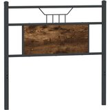  Posteljno vzglavje dimljeni hrast 75 cm inženirski les in jeklo, (21829555) | Shoptok.si