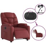  Električni naslonjač od umjetne kože crvena boja vina | shoptok.hr
