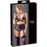Cottelli Plus Size - Čipkano donje rublje Trio (crno) - XXL | shoptok.hr